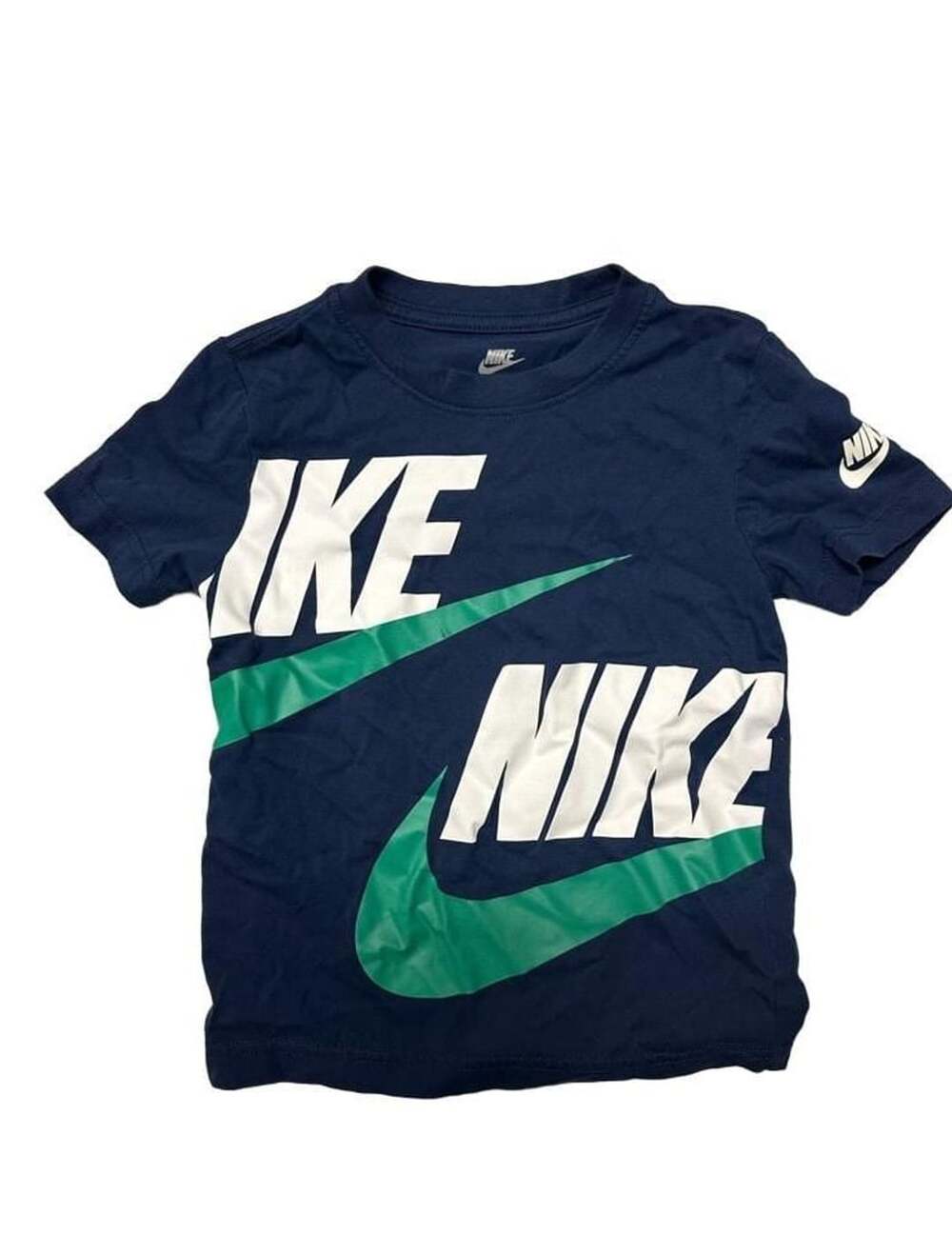 Nike Boys Short Sleeve Graphic T-Shirt Navy Blue Size 6-6X